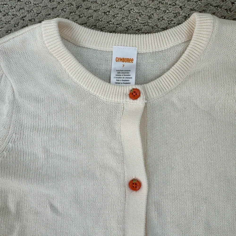 NWT Gymboree Pumpkin Cardigan size 7